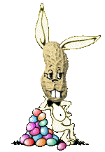 Gif animé Pâques lapin oeufs